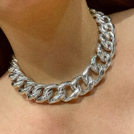 Wide Cuban Link Necklace
