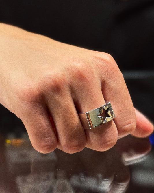 Square Star Cutout Ring