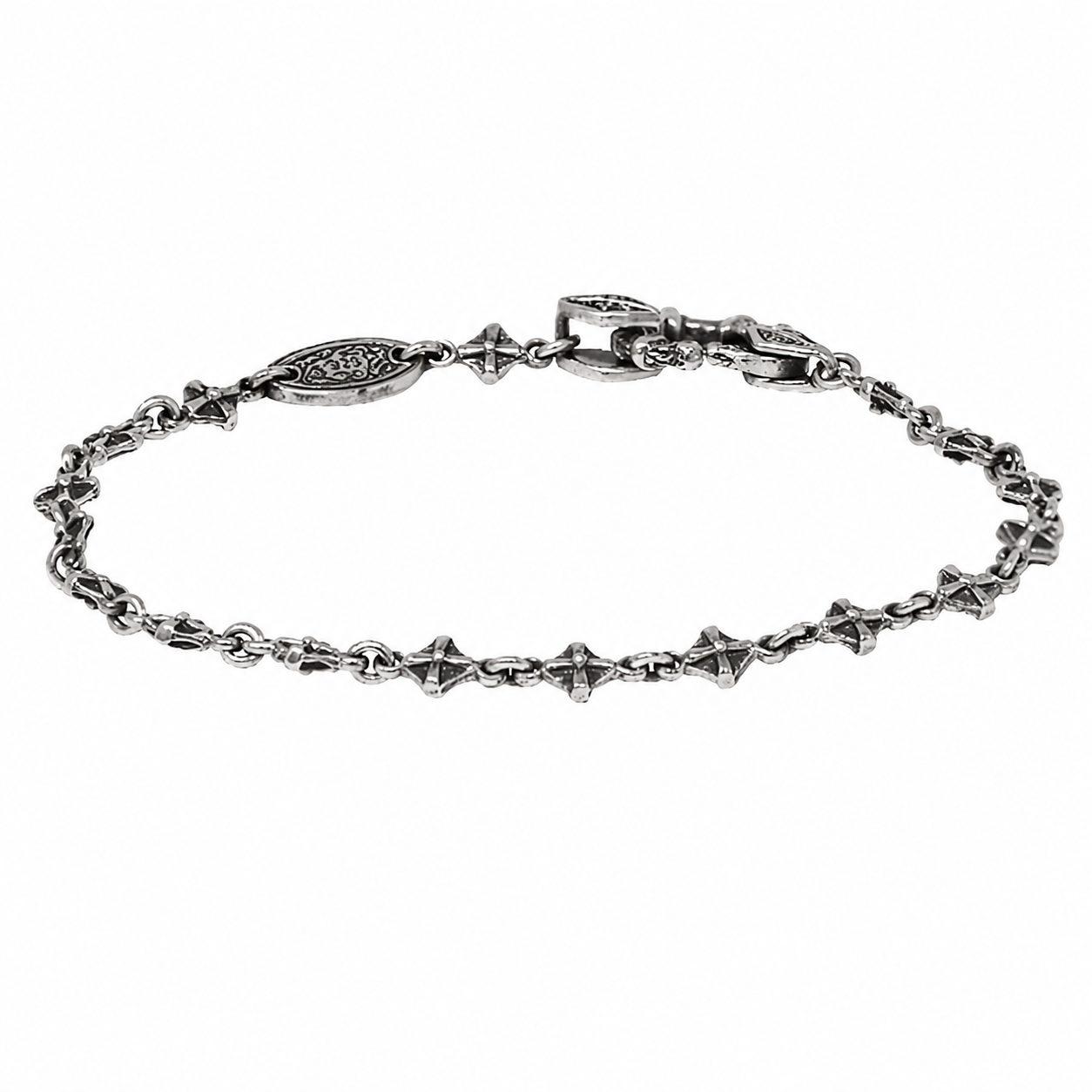 Diamond Cross Link Bracelet
