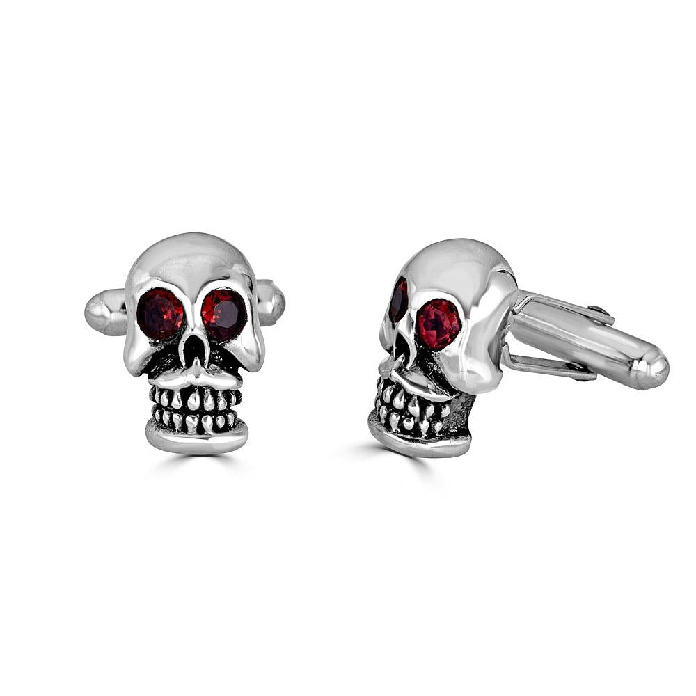 Gem Eyes Skull Cufflinks