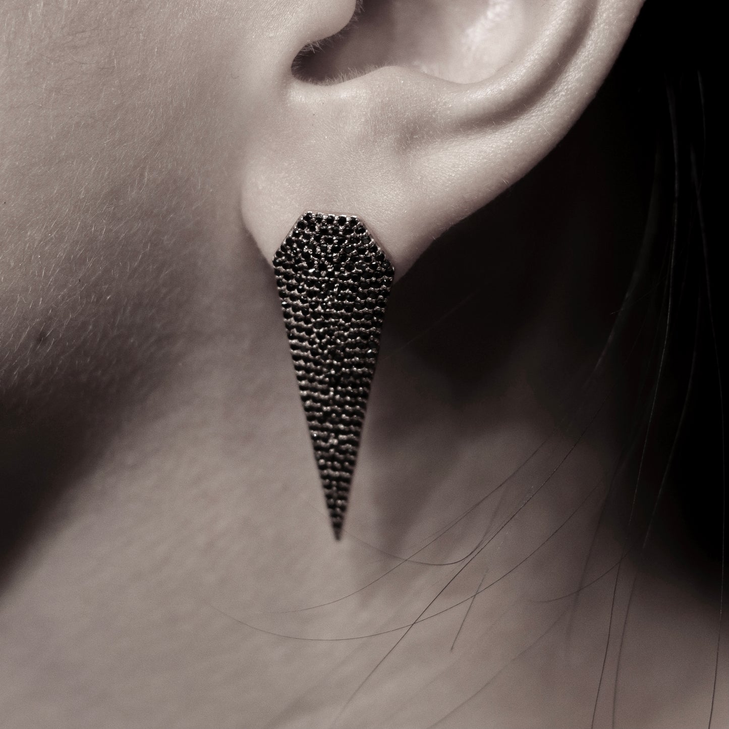 Black Diamond Kite Earrings