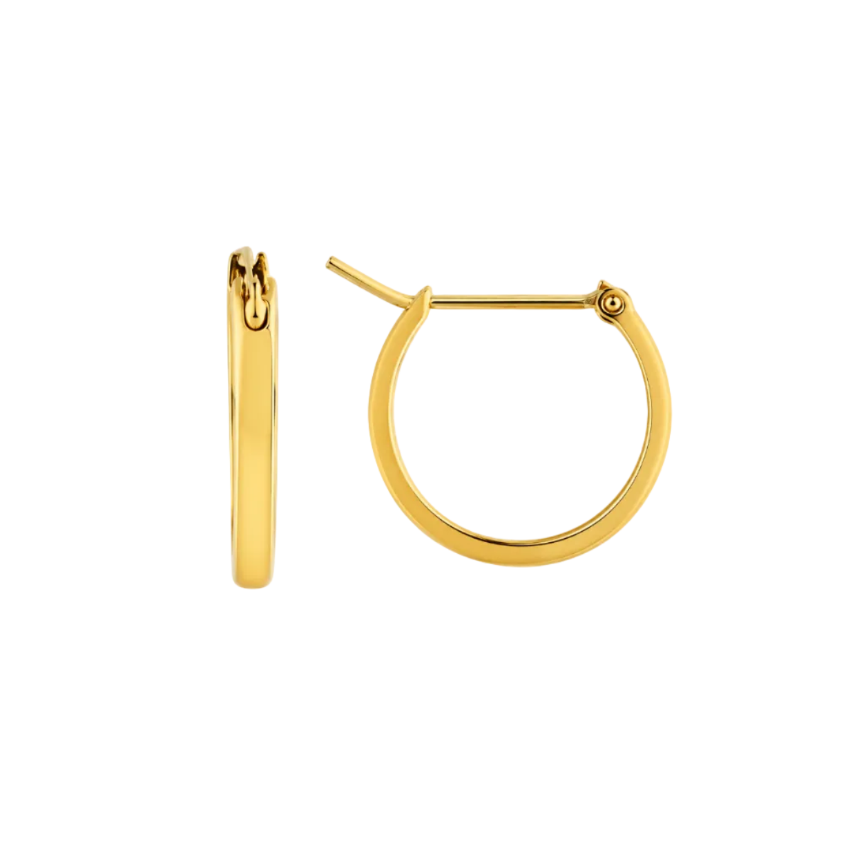 Medium Gold Huggie Hoop Earrings