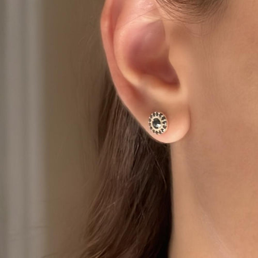 Black Diamond Frame Halo Studs