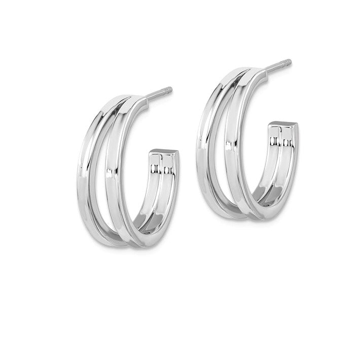 Split Band Hoop Earrings