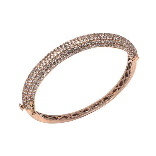 White Diamond Pavé Bangle Bracelet