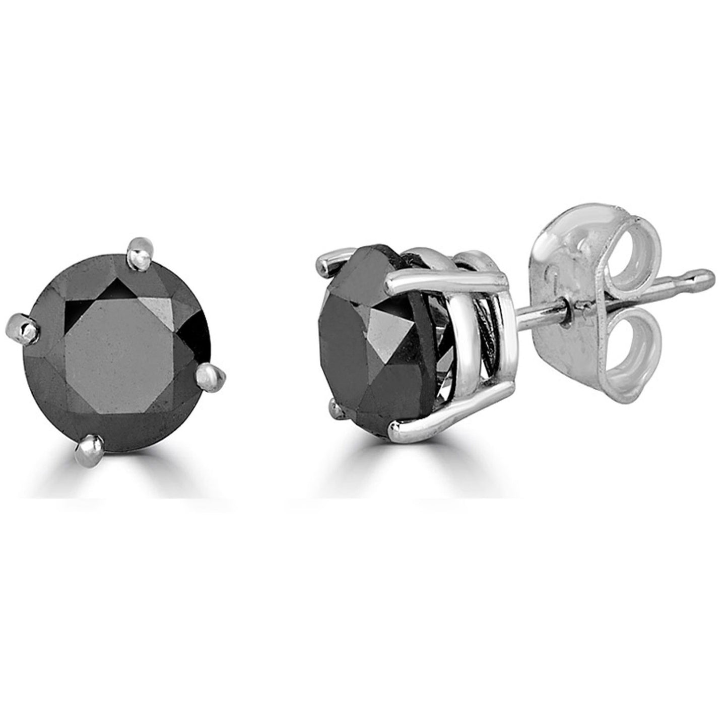 Black Diamond Stud Earrings
