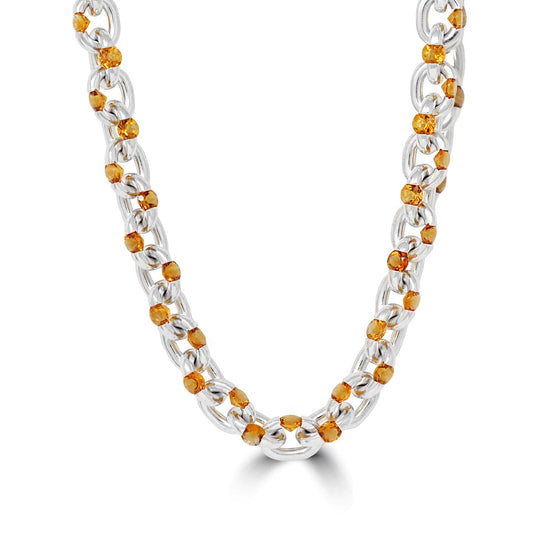Gemstone Tension Necklace