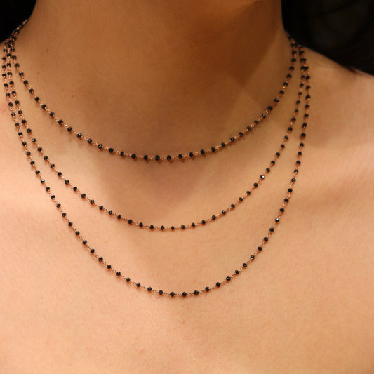 Black Diamond Chain Necklace