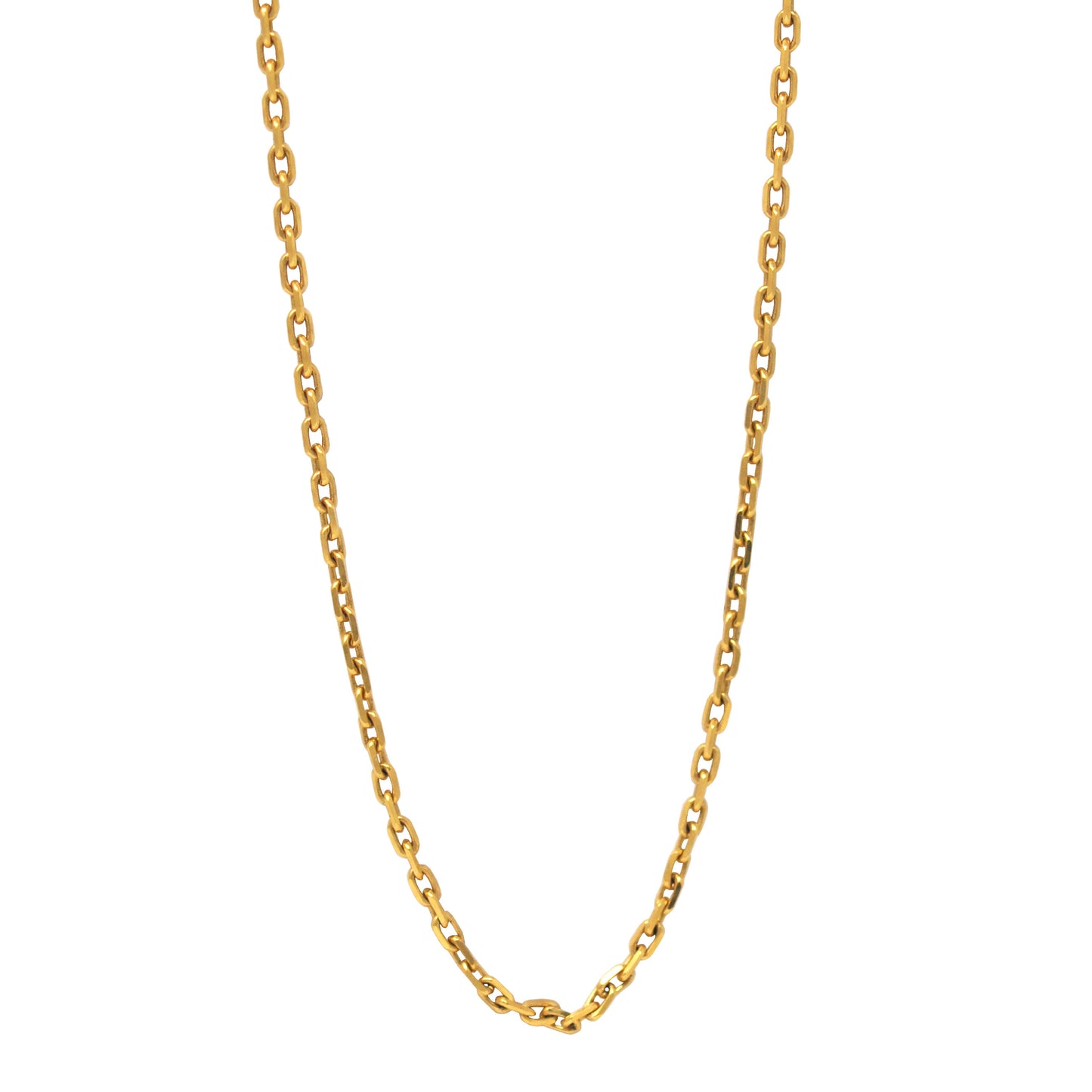 Thin Octagon Link Chain In Gold