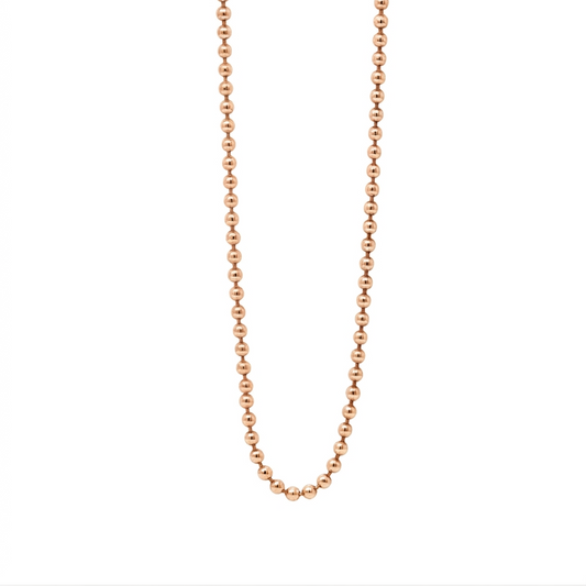 Unisex 14k gold 3mm thin ball chain necklace - Best gold layering chains by Versani SoHo