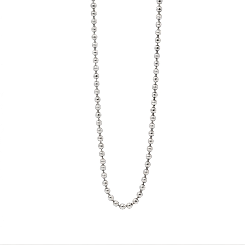 Unisex 14k gold 3mm thin ball chain necklace - Best gold layering chains by Versani SoHo