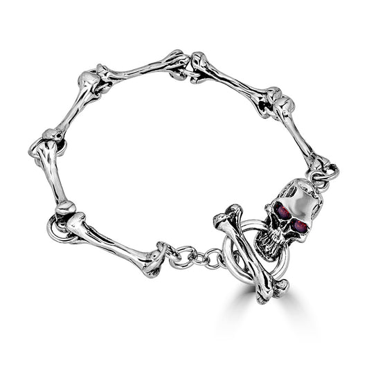 Bone Link Skull Bracelet