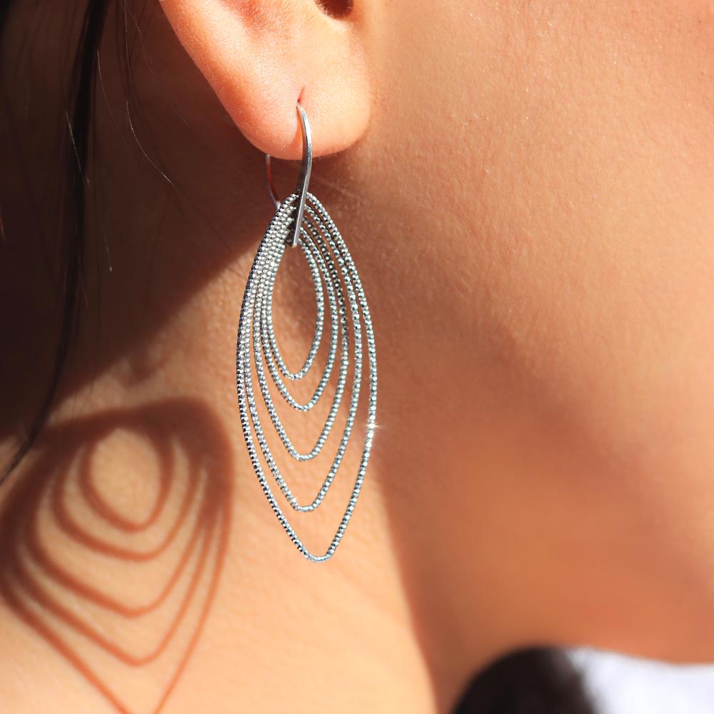 Diamond Shape Chandelier Earrings