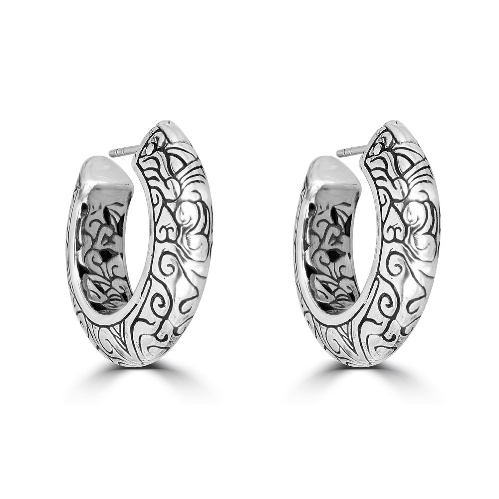 Small KeyDesign Hoop Earrings