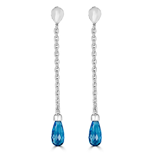 Gemstone Teardrop Earrings