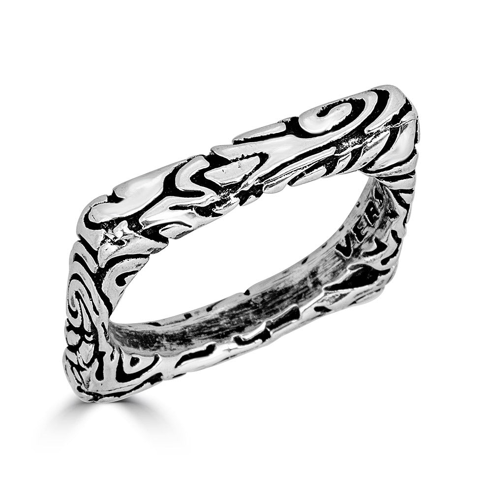 Thin Square KeyDesign Ring
