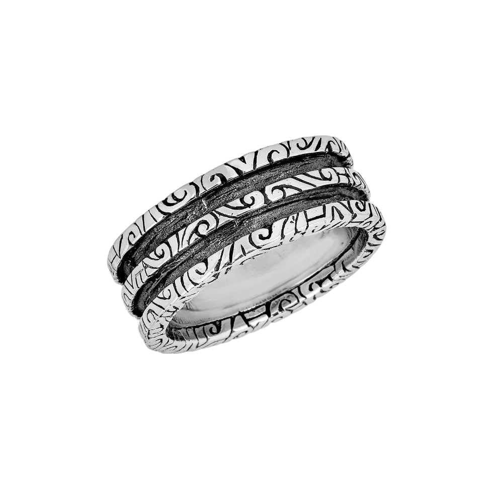 KeyDesign Two Row Oxidized Ring