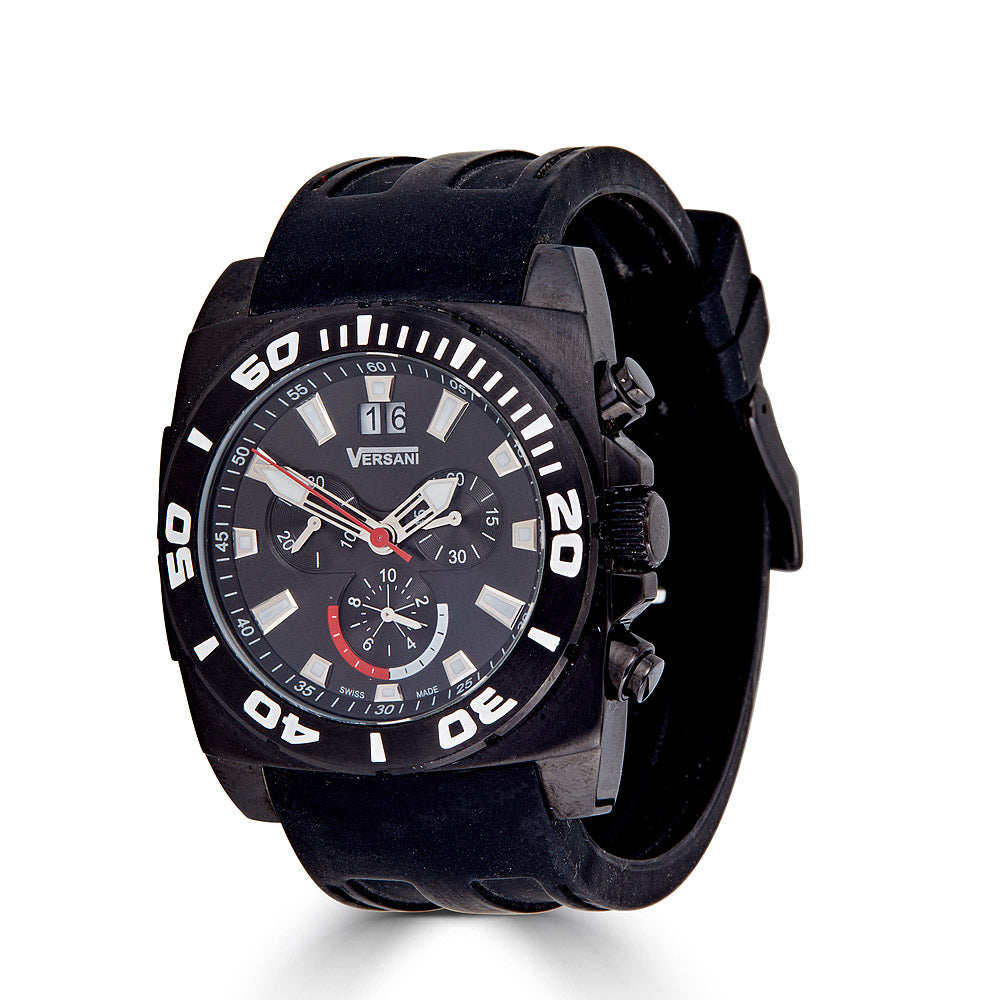 Transformer Chronograph Watch On Rubber Band