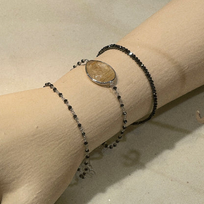 Black Diamond Beads Bracelet