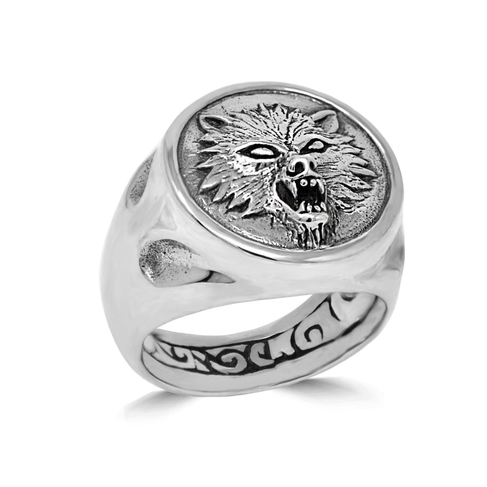 Wolf Signet Ring