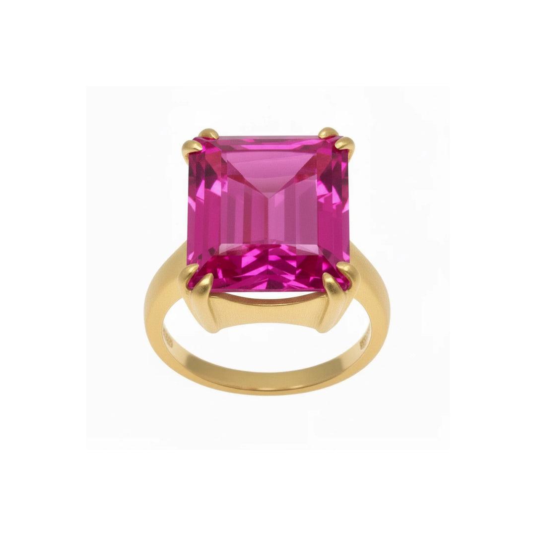 Pink Topaz Cocktail Ring