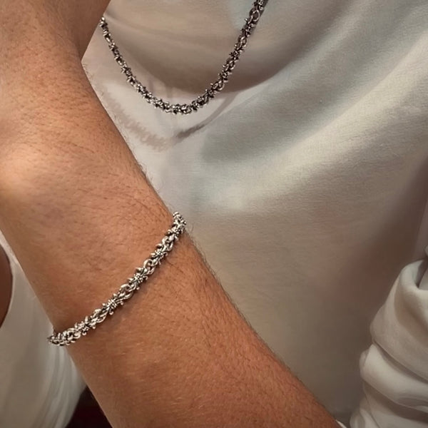 Fleur De Lis Link Bracelet