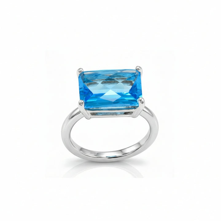 Emerald Cut Gemstone Ring
