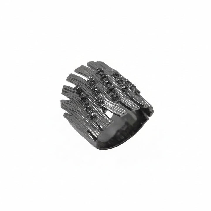Black Diamond Elongated Branch Ring