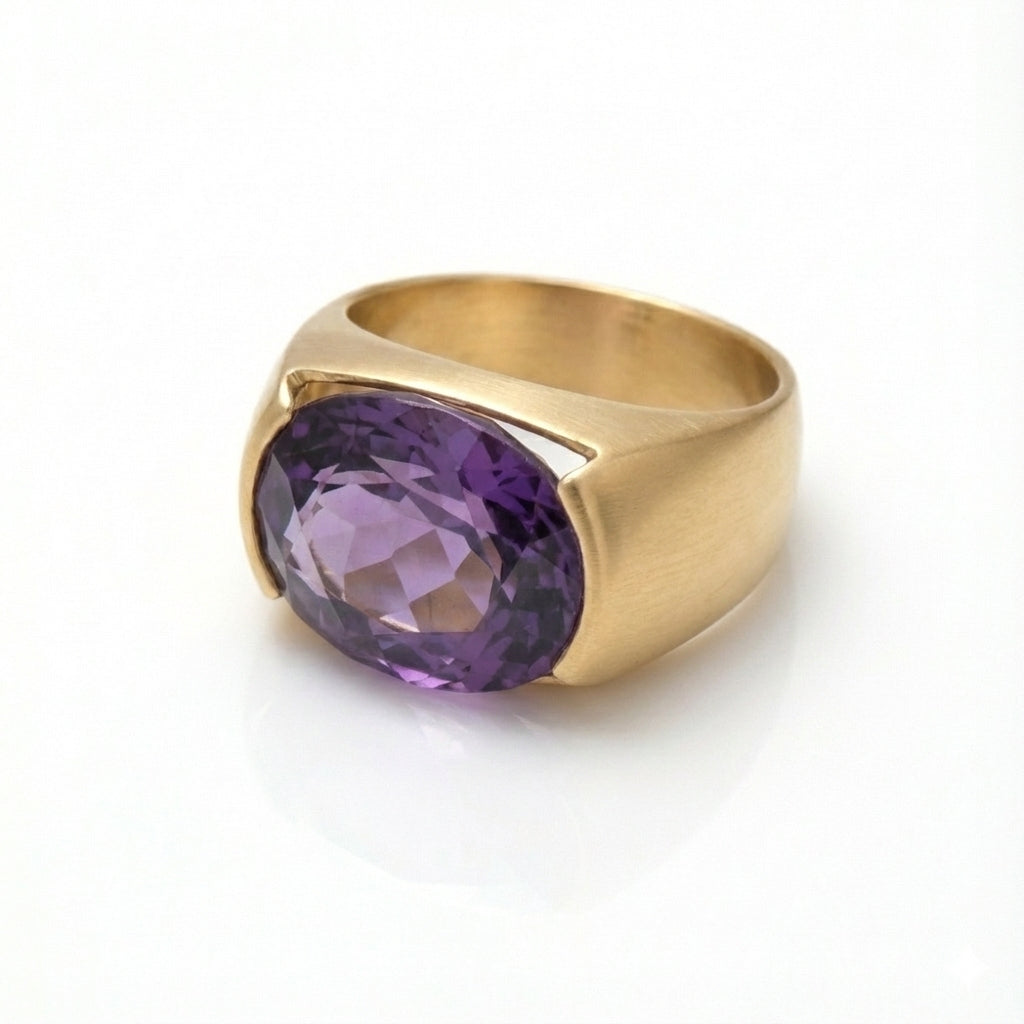 Amethyst Tension Ring