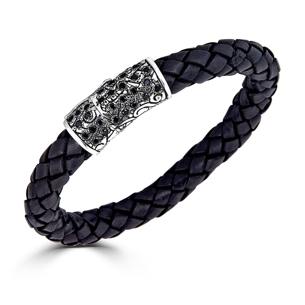 Black Diamond KeyDesign Leather Weave Bracelet