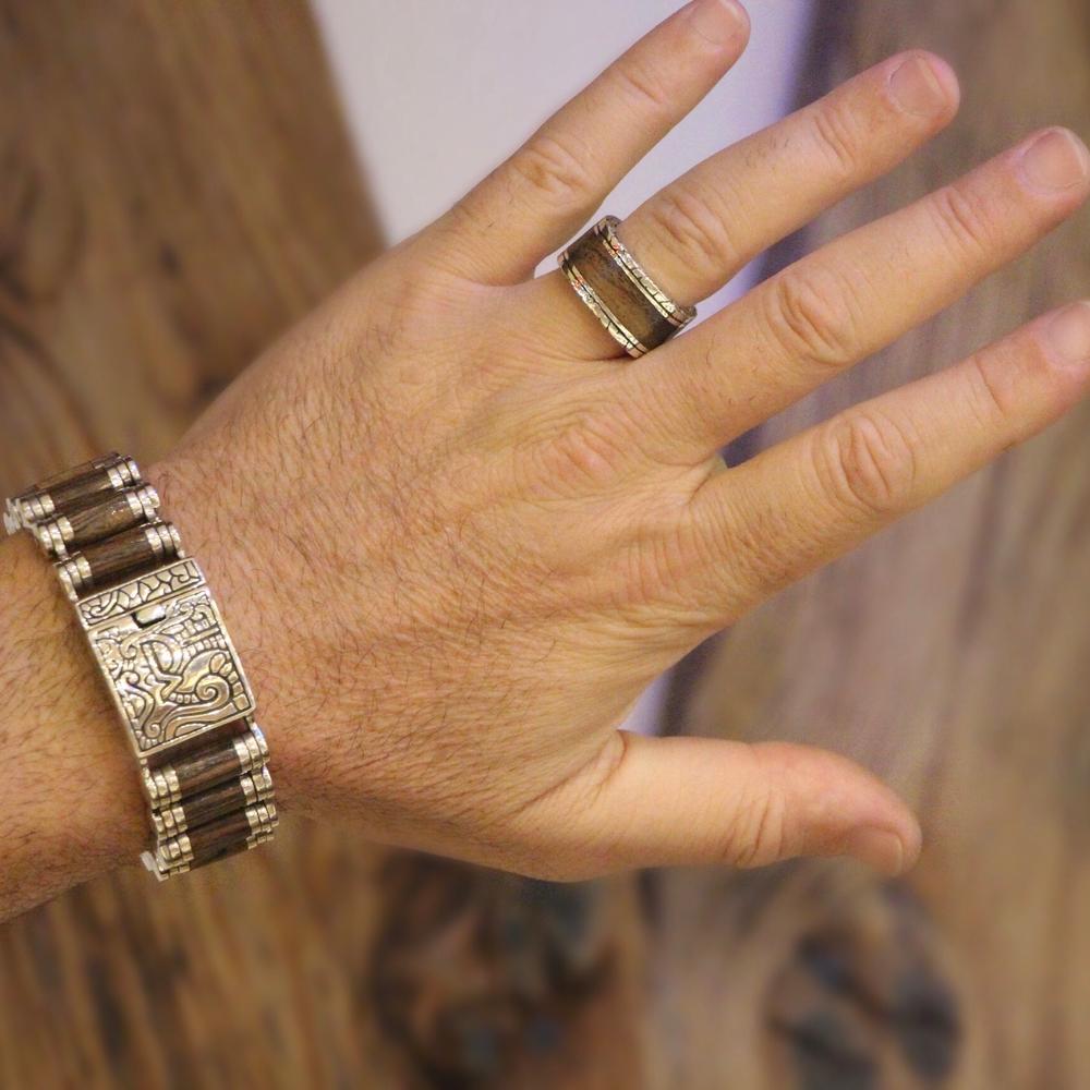 Large Wood Bullet KeyDesign Bracelet