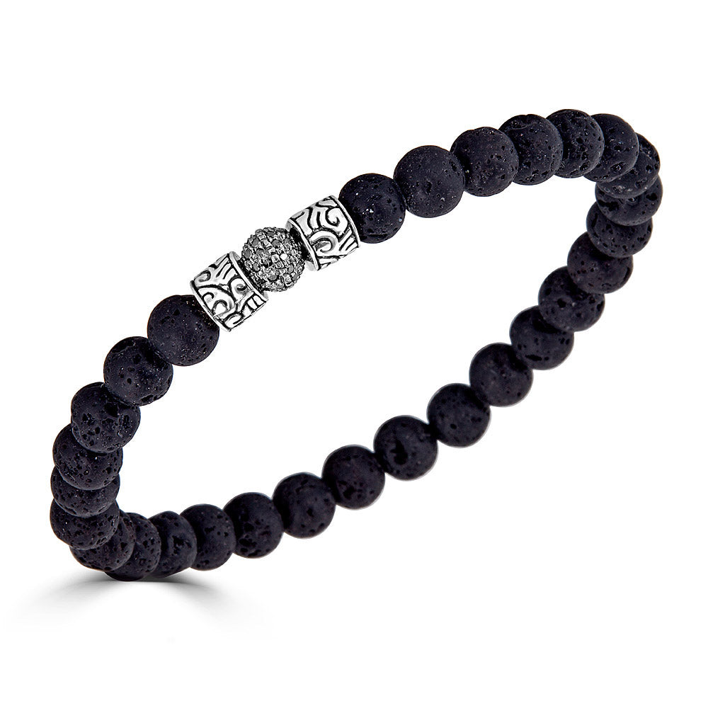 KeyDesign Black Diamond Beads Bracelet