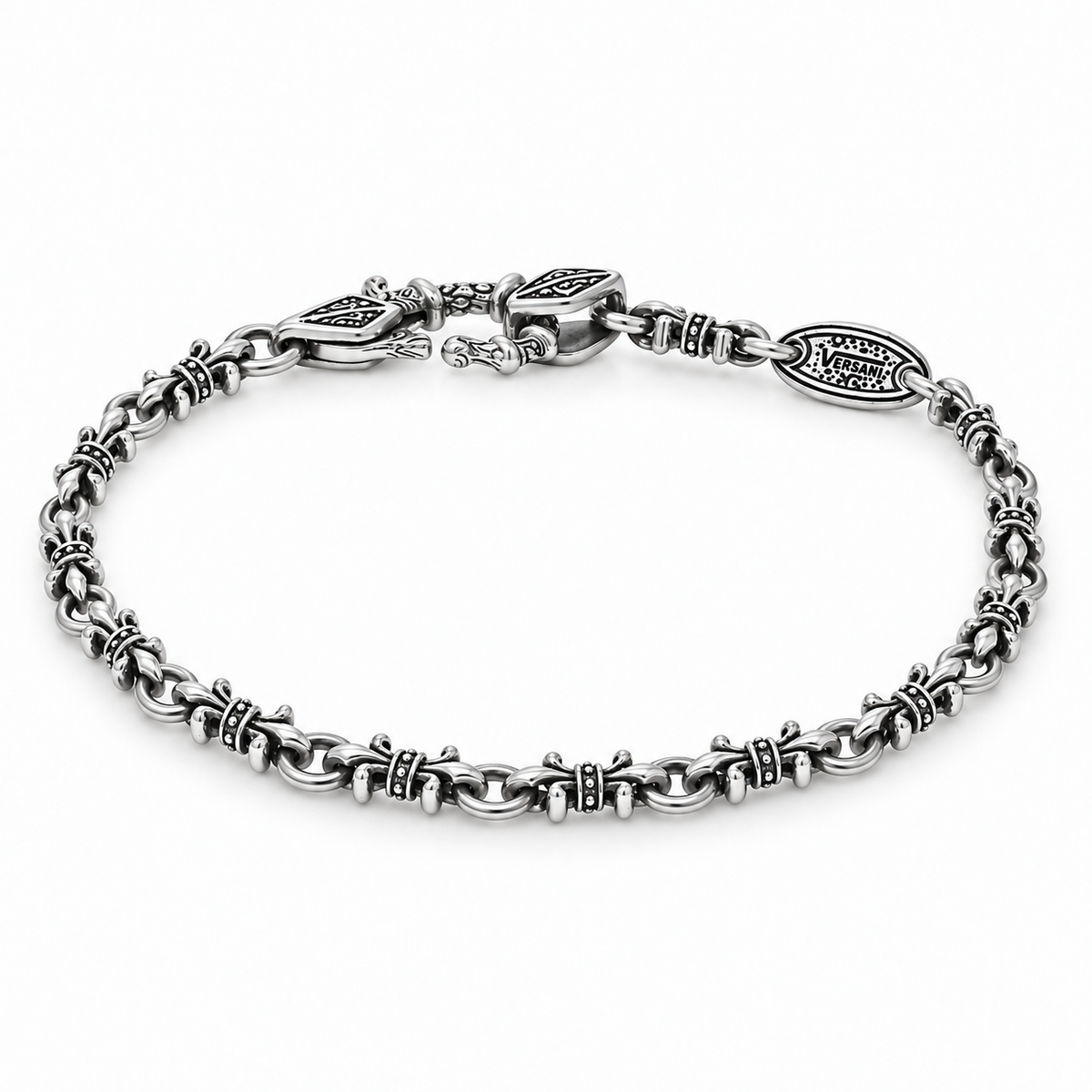 Fleur De Lis Link Bracelet