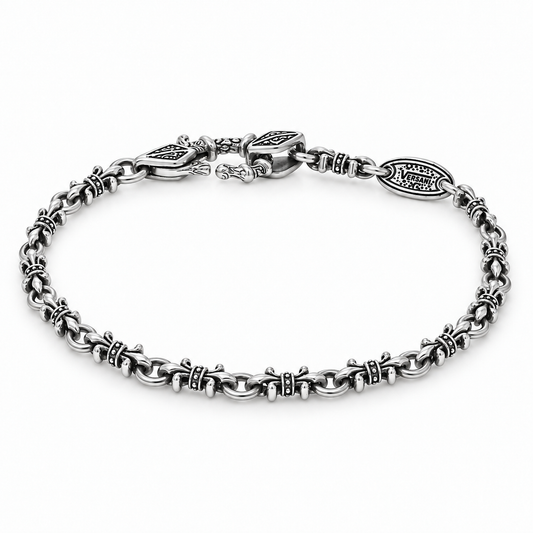 Fleur De Lis Link Bracelet
