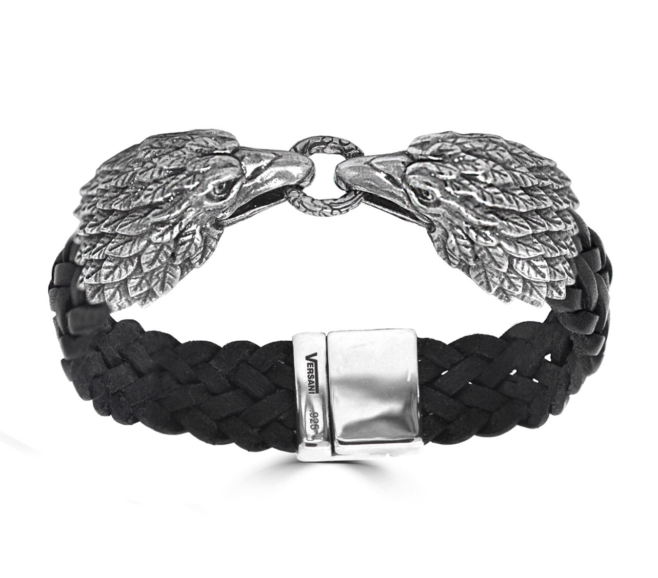 Eagle Weaved Leather Bracelet