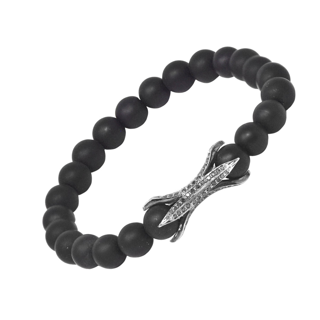 Black Diamond Claw Bead Bracelet