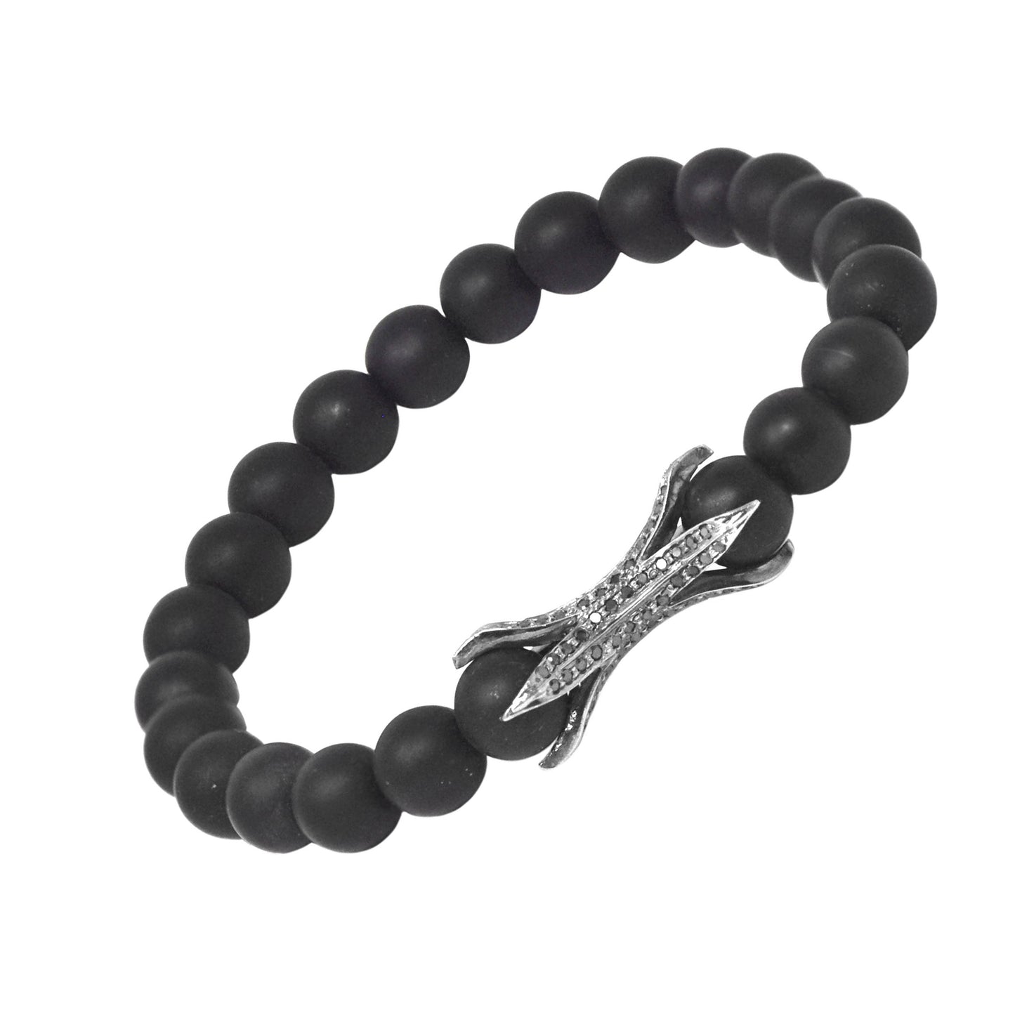 Black Diamond Claw Bead Bracelet