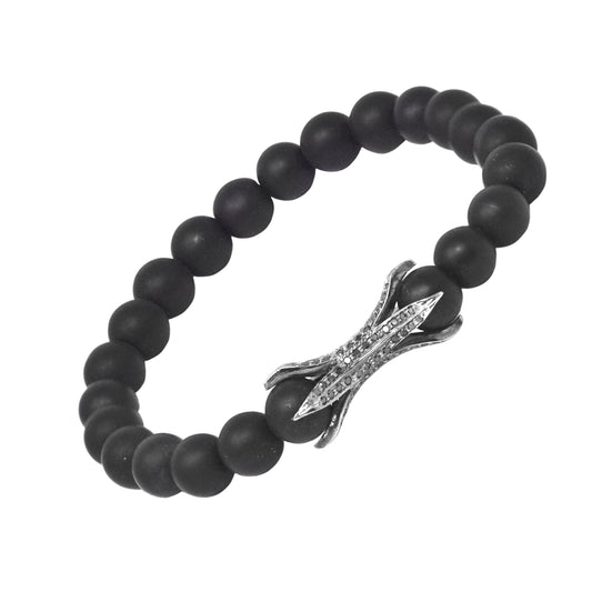Black Diamond Claw Bead Bracelet