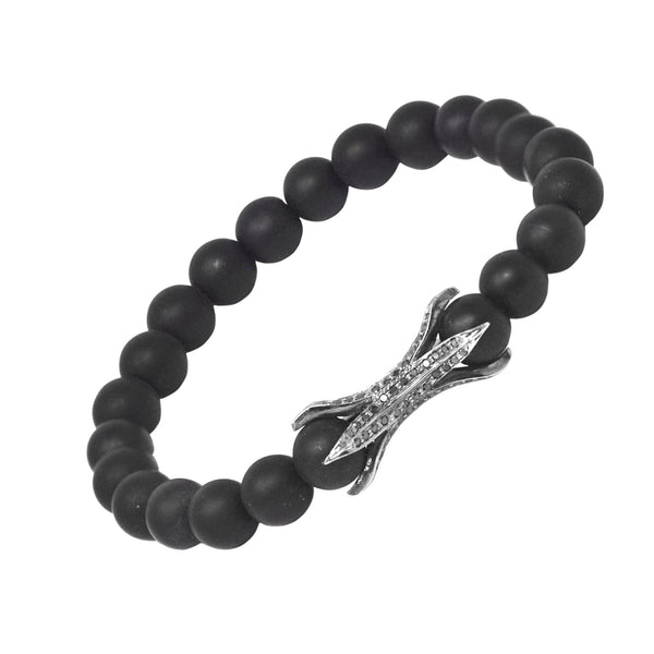 Black Diamond Claw Bead Bracelet