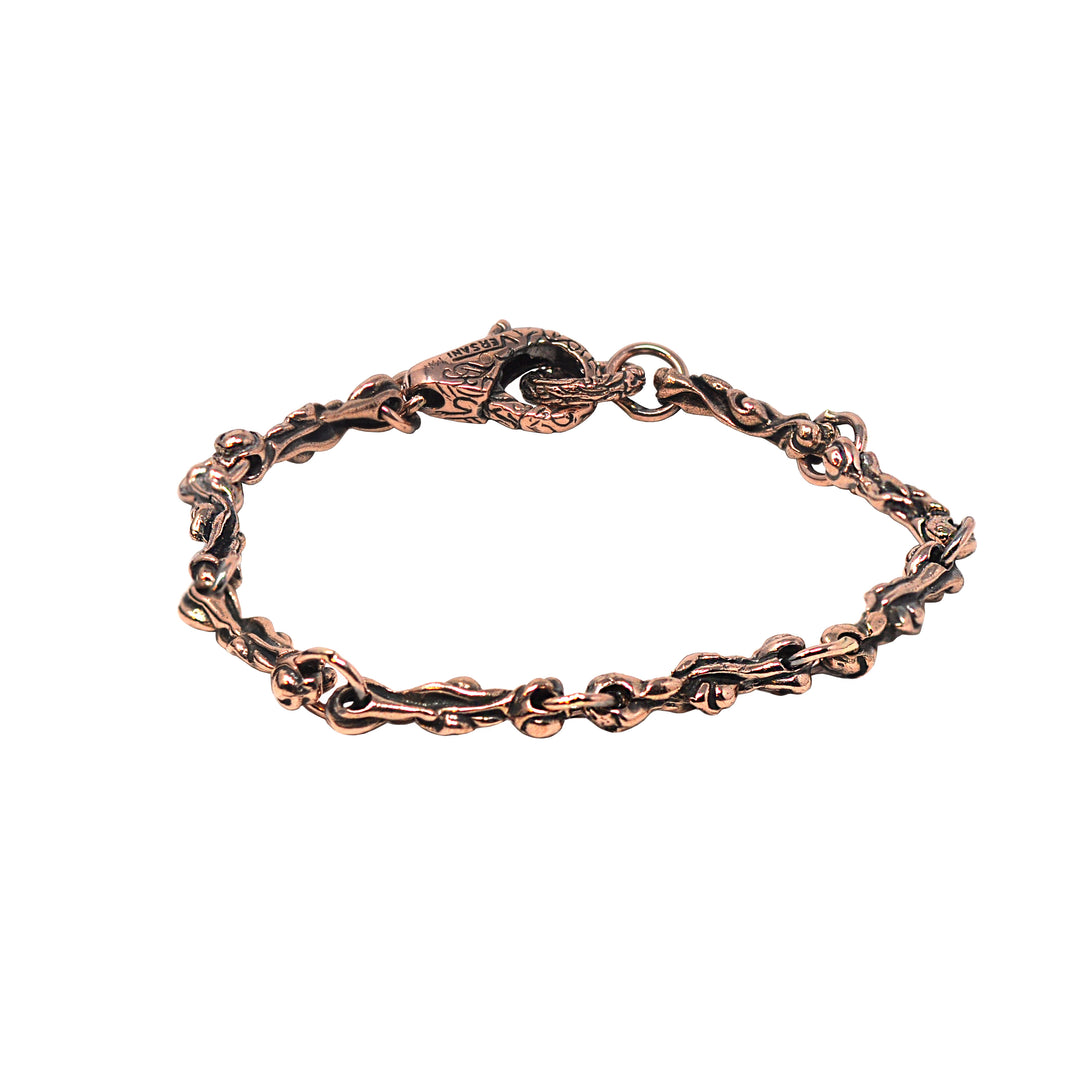 KeyDesign Bar Link Bracelet In Rose Gold