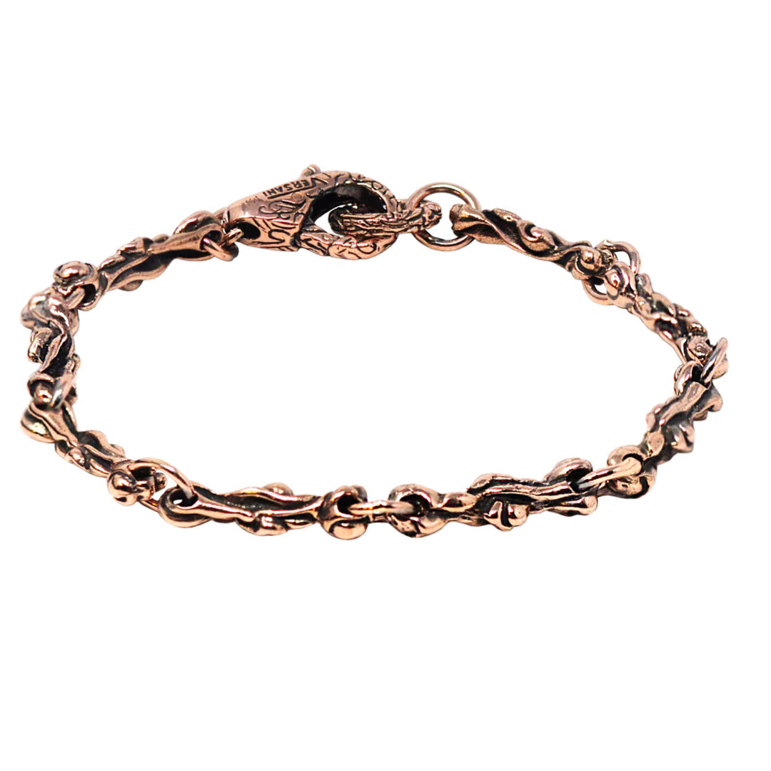 KeyDesign Bar Link Bracelet In Rose Gold