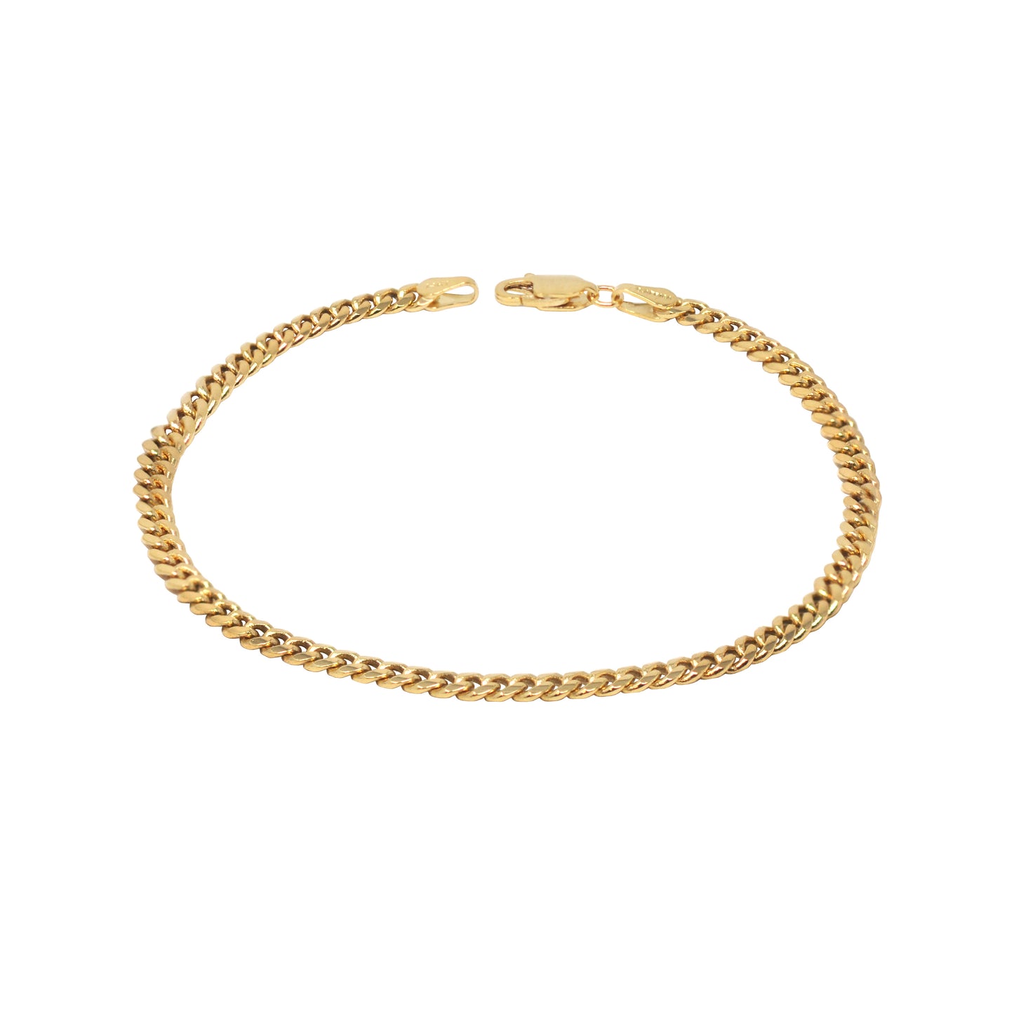 Gold Link Chain Bracelet, 3.5mm