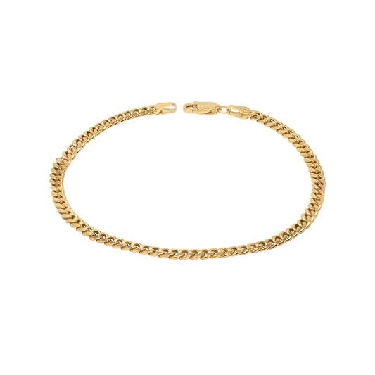 Gold Link Chain Bracelet, 3.5mm
