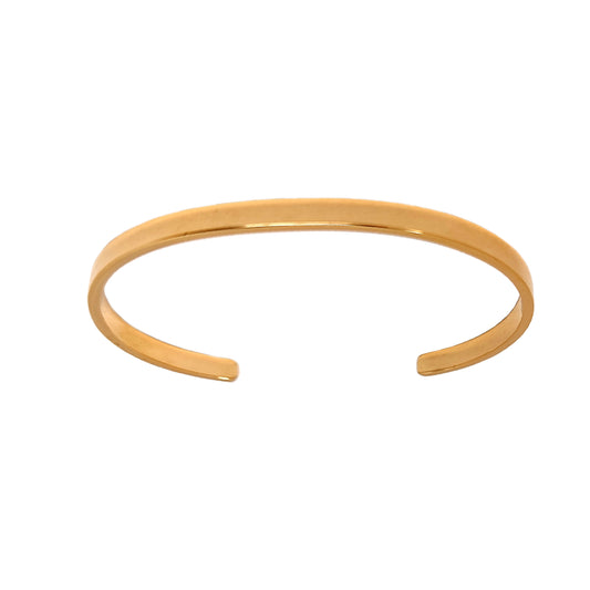 Simple Gold Cuff Bracelet