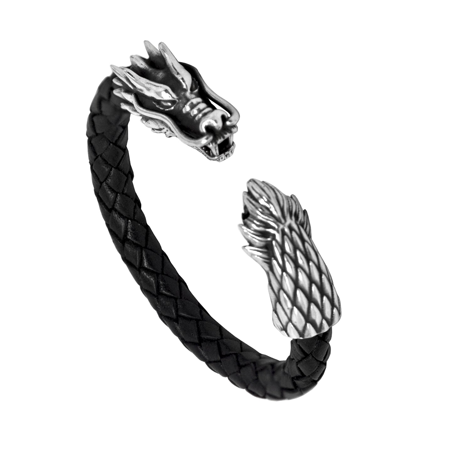 Dragon Cuff Leather Bracelet