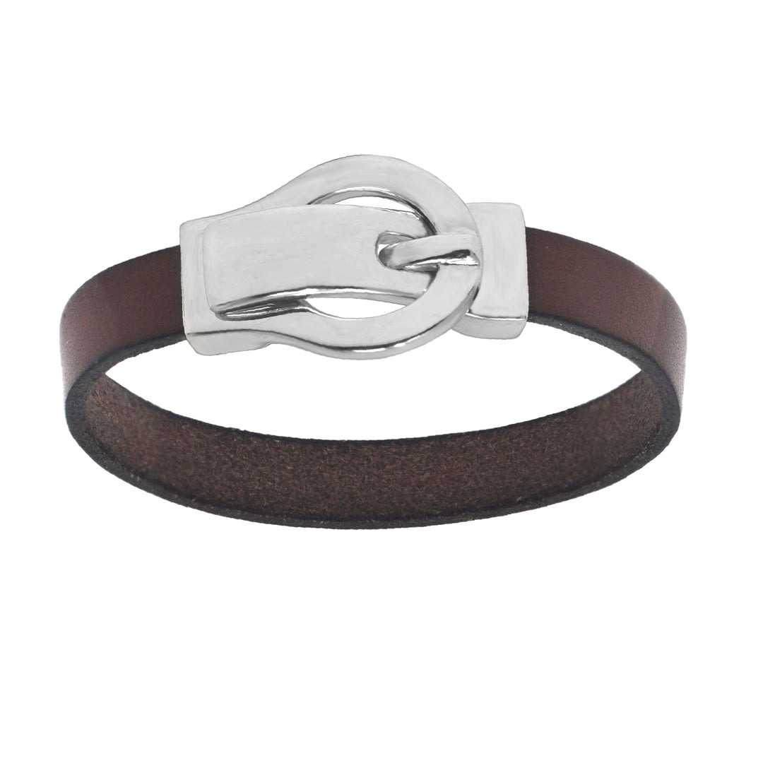 Belt Buckle Leather Bracelet