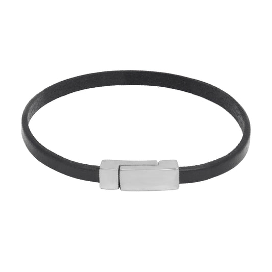 Slim Simple Leather Bracelet