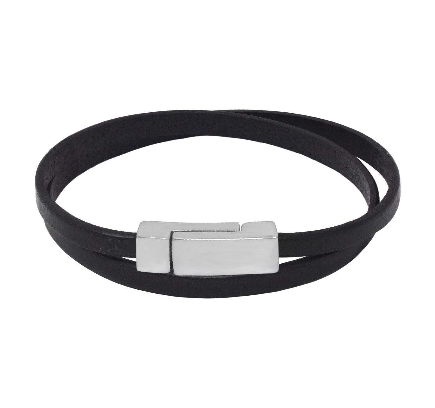 Slim Simple Leather Bracelet