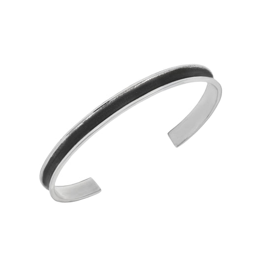 Oxidized Ridged Cuff