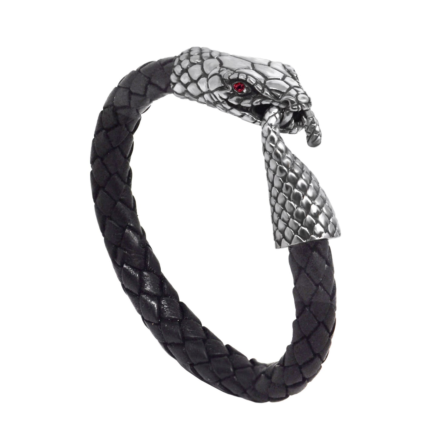 Snake Leather Weave Bracelet